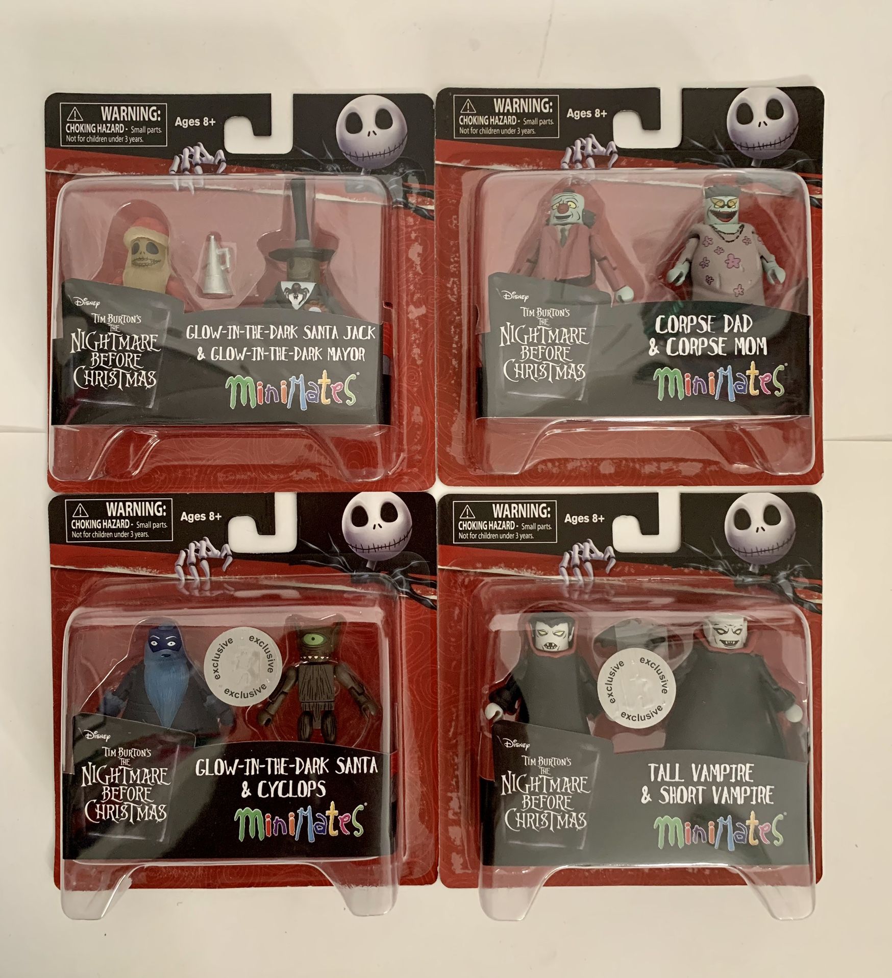 RARE 2017 Nightmare Before Christmas Minimates Series 5 Toys R Us 8 Figure Lot