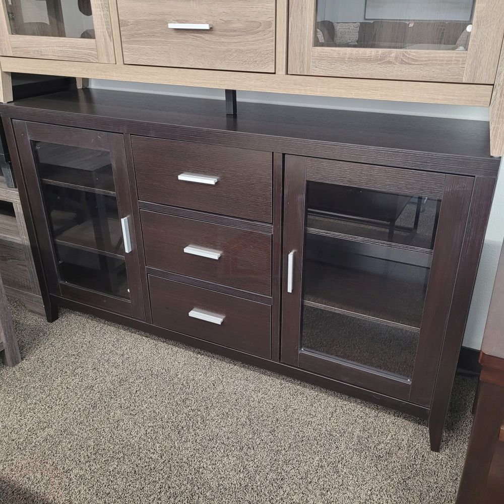 NEW TV STAND / BUFFET BROWN COLOR SKU#ID11456TC