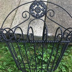 Black Wrought Iron Plant Hanger. Or Even Just For Decorations .