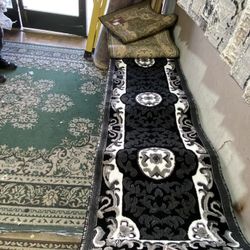 2x7 Area Rugs Carpet Rugs Runner Hallway PerSian Design Colors Black White