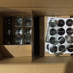 24 4oz  Spice Jar Set with Labels