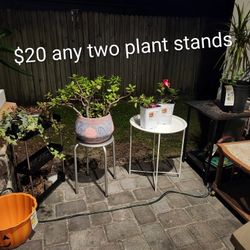 $10 Any Old Eclectic Plant Stands Garden Patio Bslxony Planter Rack Table $1 Plant Carrying Trays