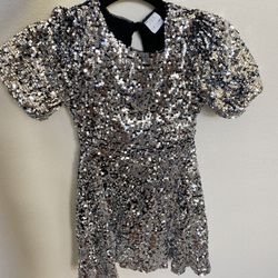 Zara Girls Sequin Dress 