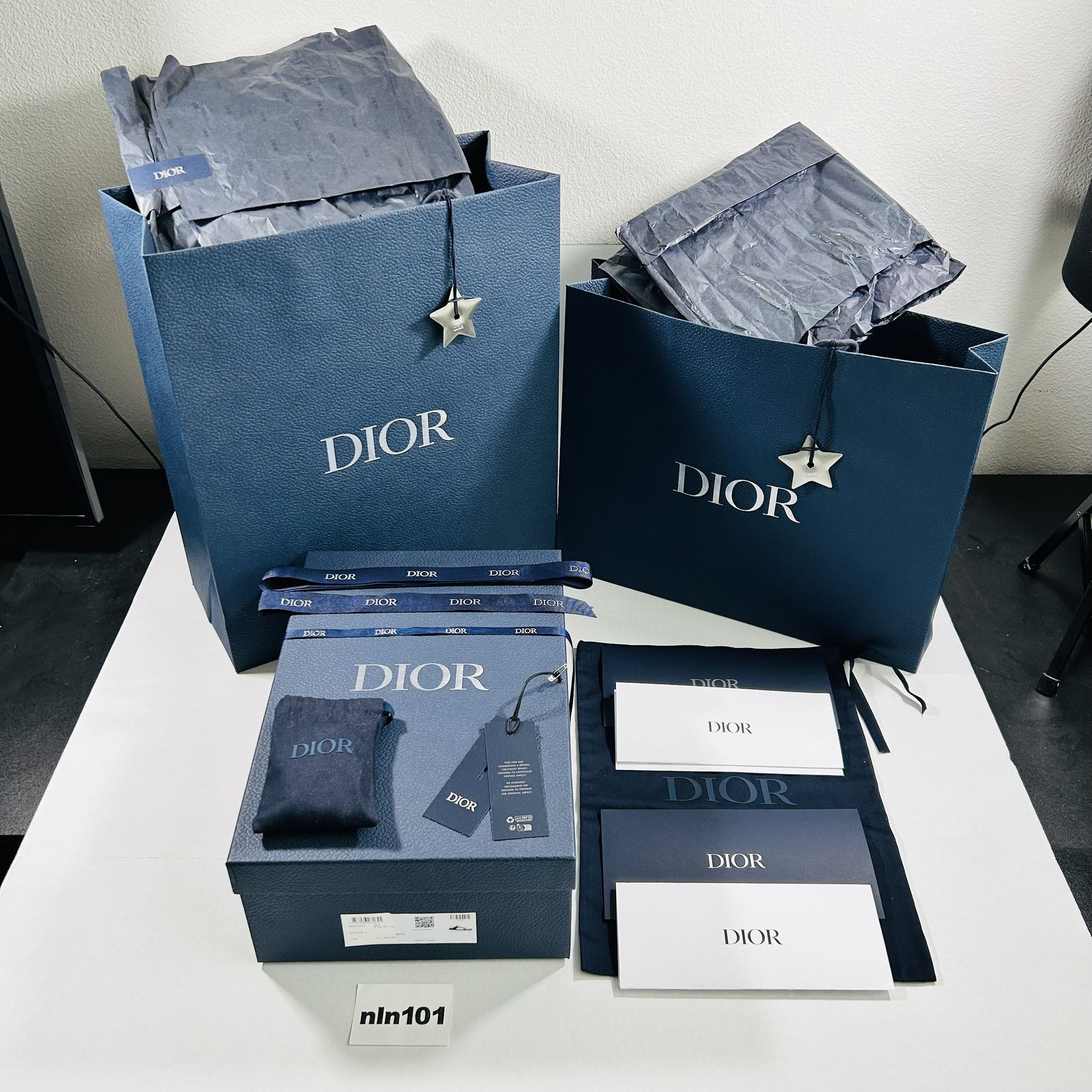 Dior Shopping Bags And Shoe Box