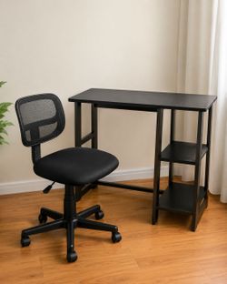 Black Desk + Office Chair Set – Both for $30