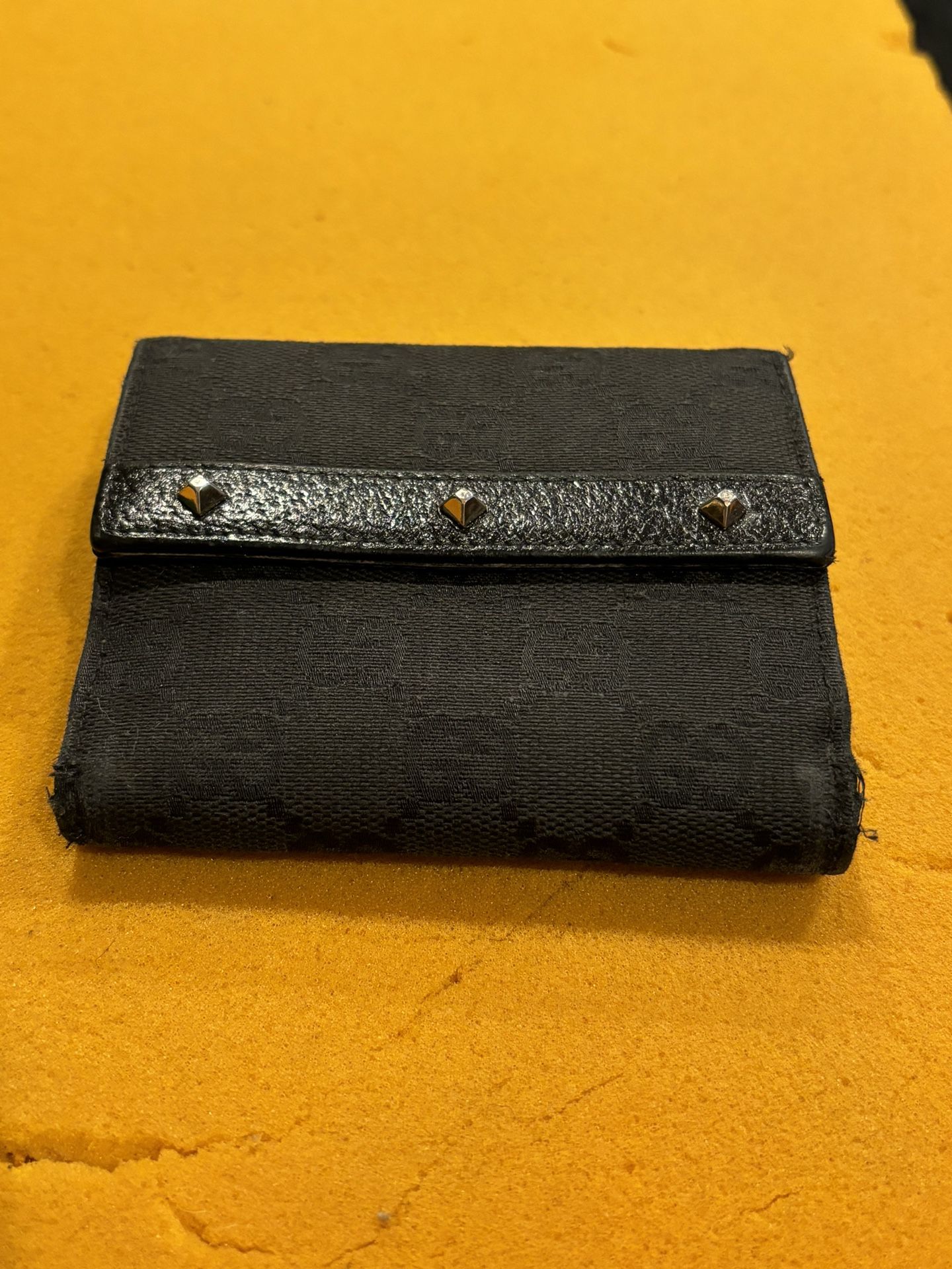 gucci studded wallet