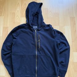 Converse All Star Full Zip Navy Hoodie Mens Small