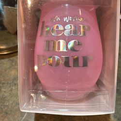 I Am Women Hear Me Pour Stemless Wine Glass  Great Gift 