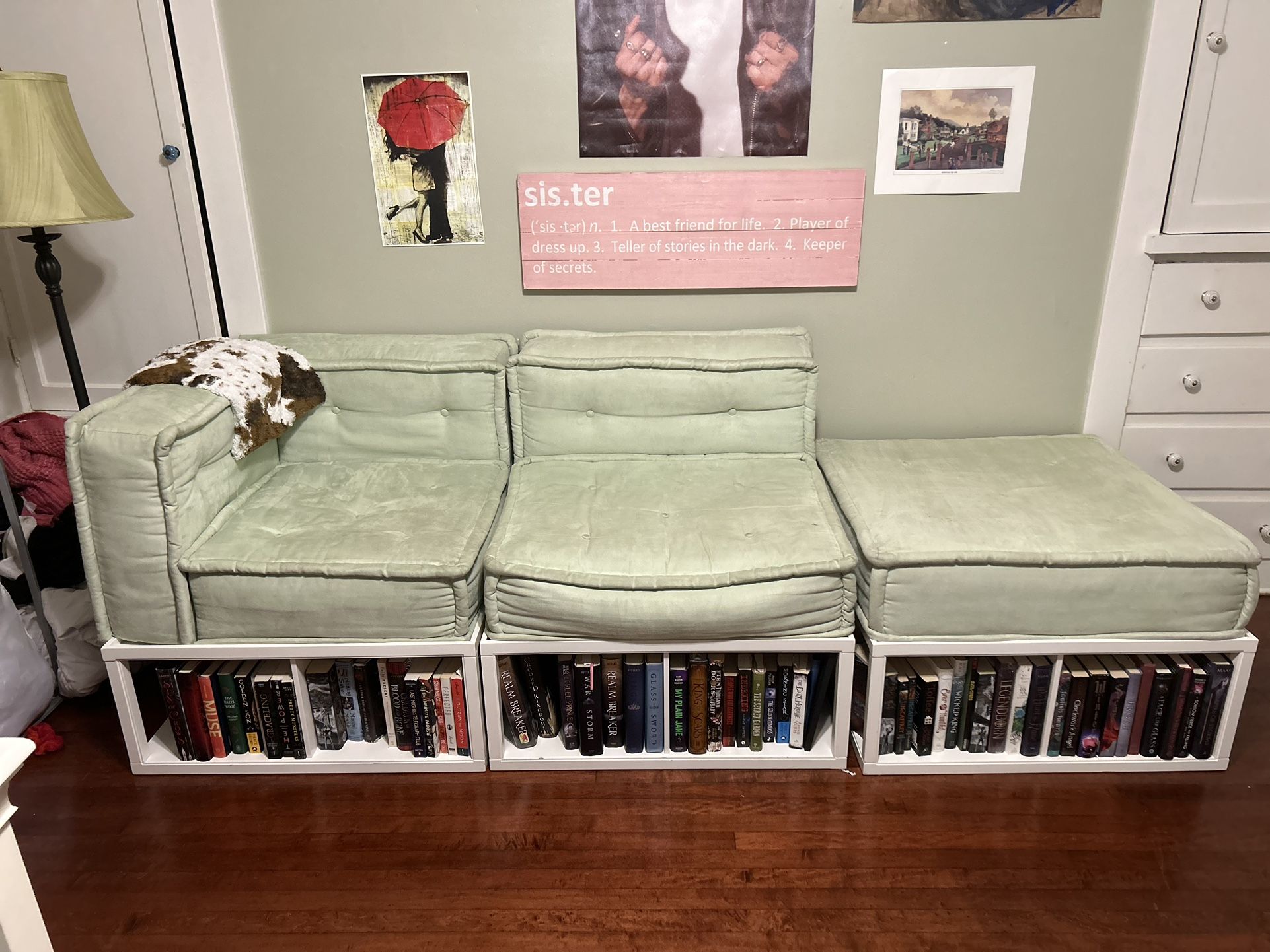 Pottery Barn Teen Lounge Chairs Sofa with Storage Base