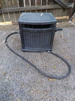 Outdoor Garden Hose Reel Box with Hose
