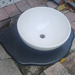 Bath Sink With Granite