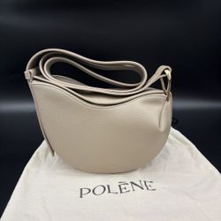 Polene Tonca Textured TAUPE Crossbody Bag