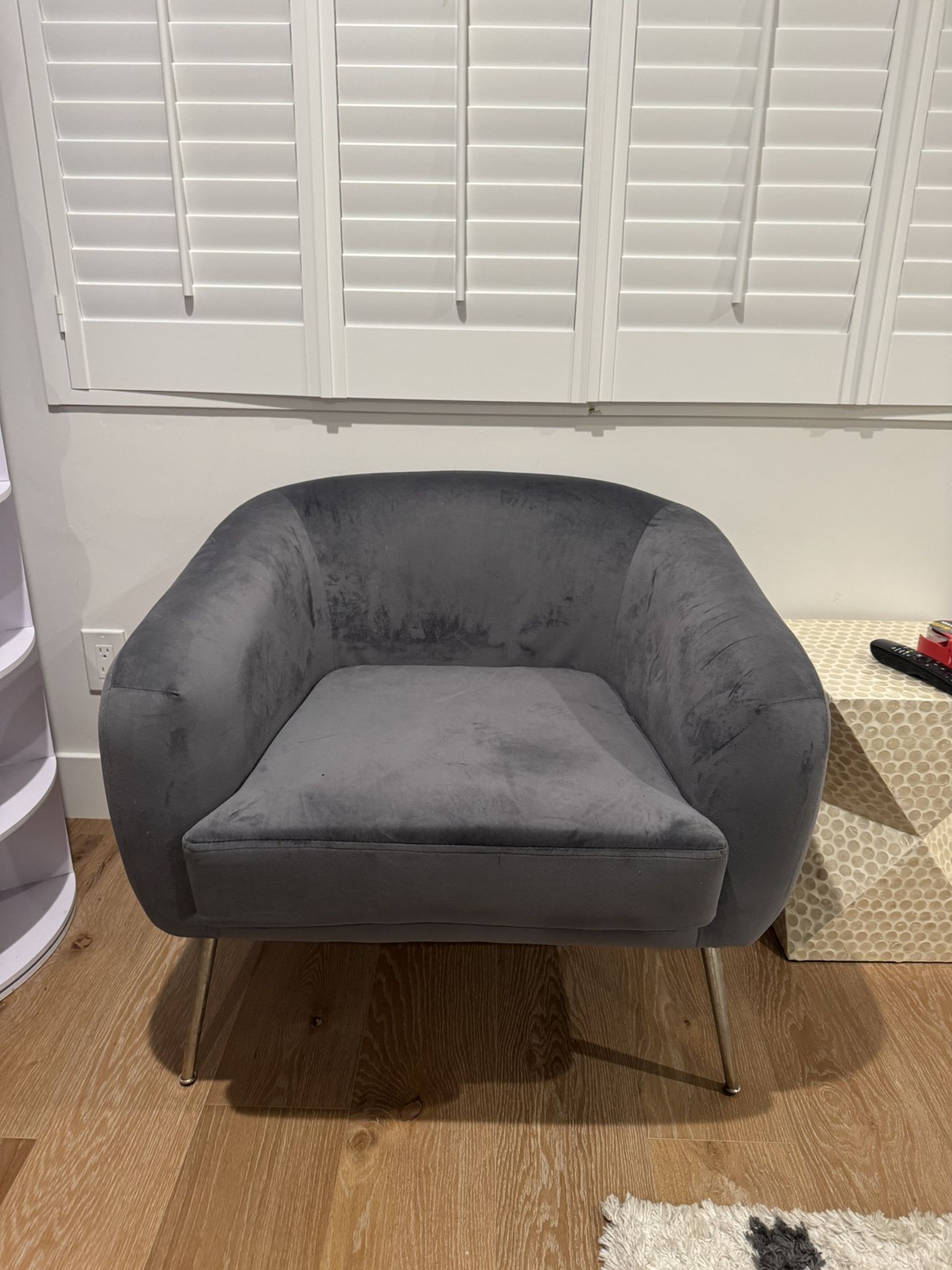 Dark Grey Accent Chair