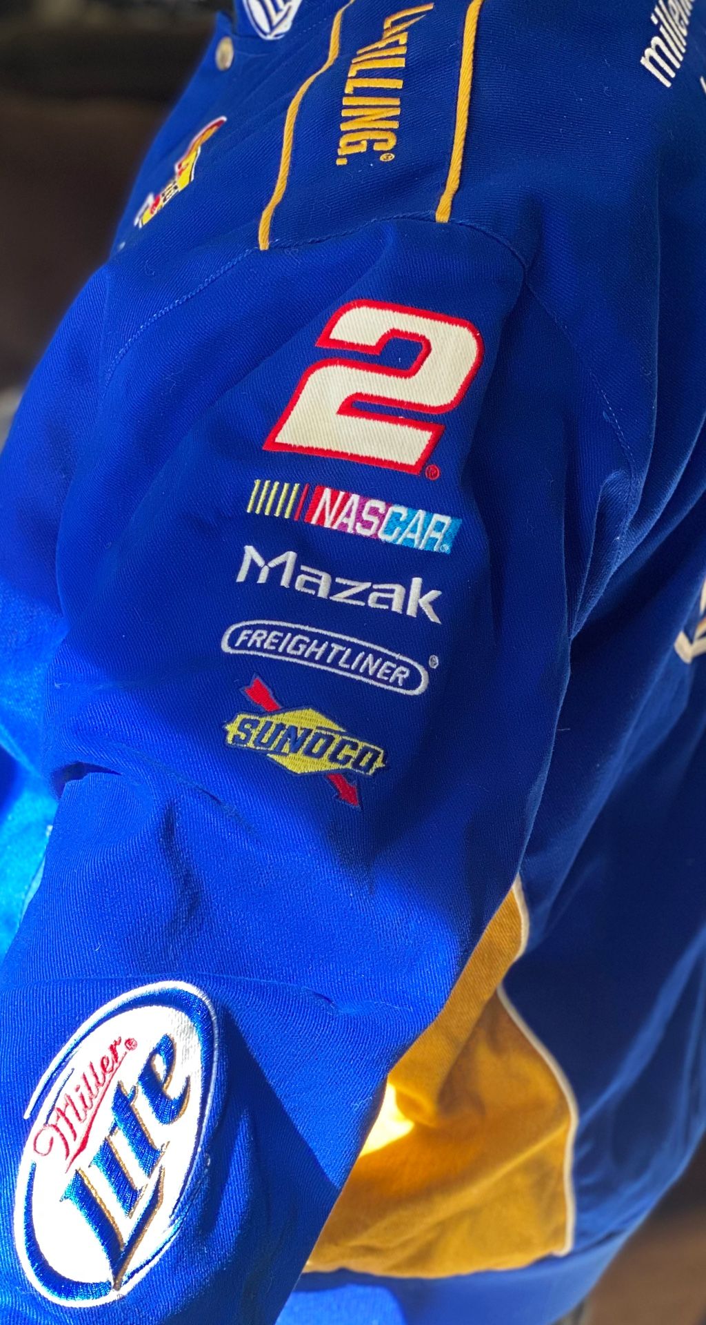 JH Design Miller Lite Brad Keselowski jacket in men's size L in