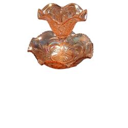 2 piece set Carnival Glass   $60 for both