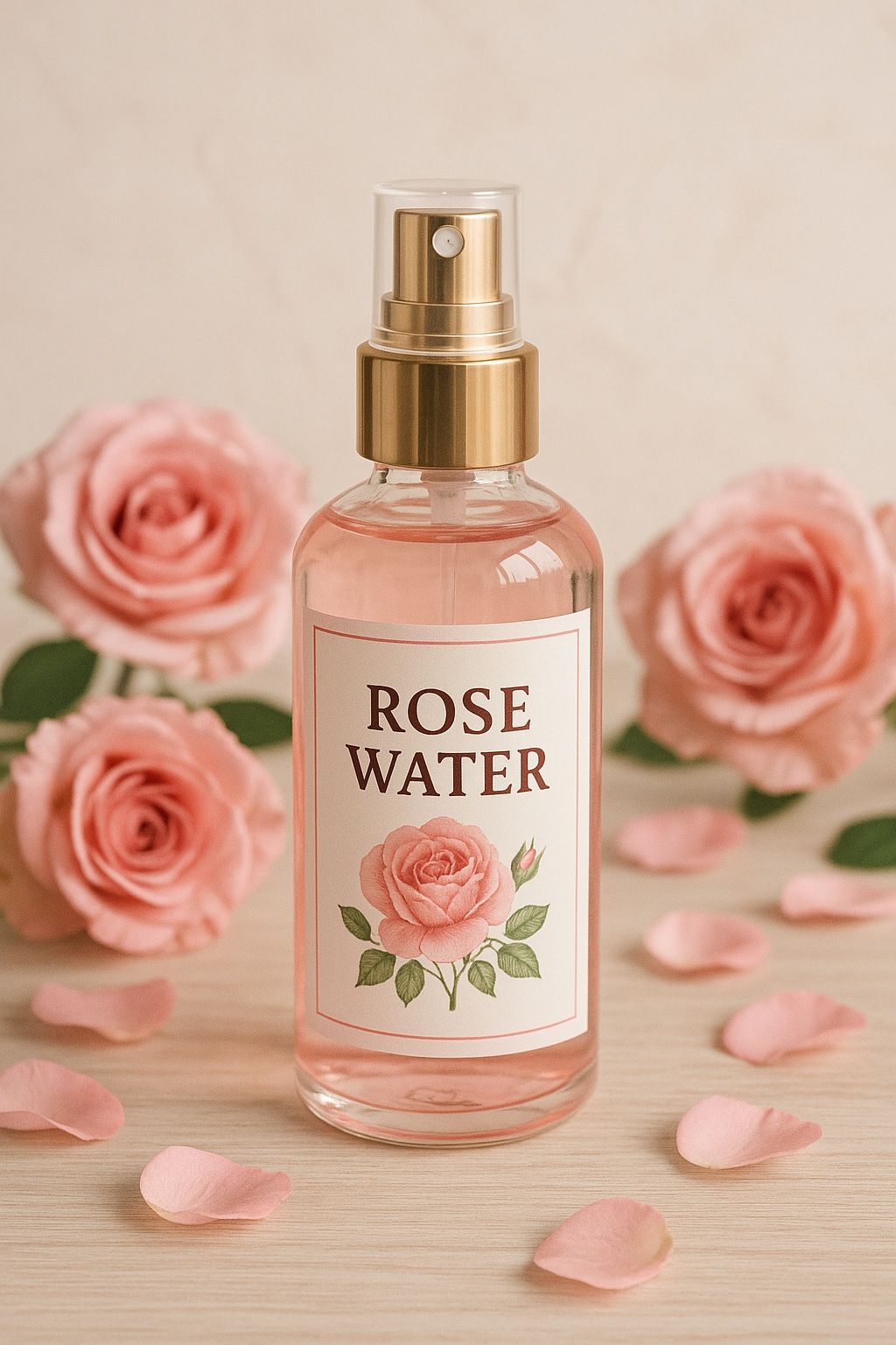 Organic Homemade Rose Water