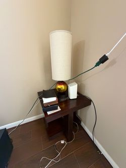End tables with lamps