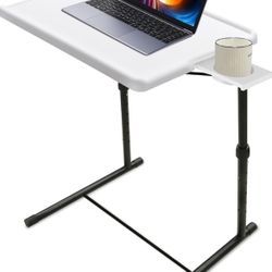 Bblife Height Adjustable Personal Desk TV Tray Portable Dining Table Multifunctional Lightweight No Assembly Very Stable, Easy to Fold and Store TV Tr