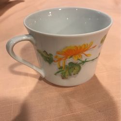 Porcelain Chrysanthemum Original Water Color By Eda For Seymour Mann Inc  