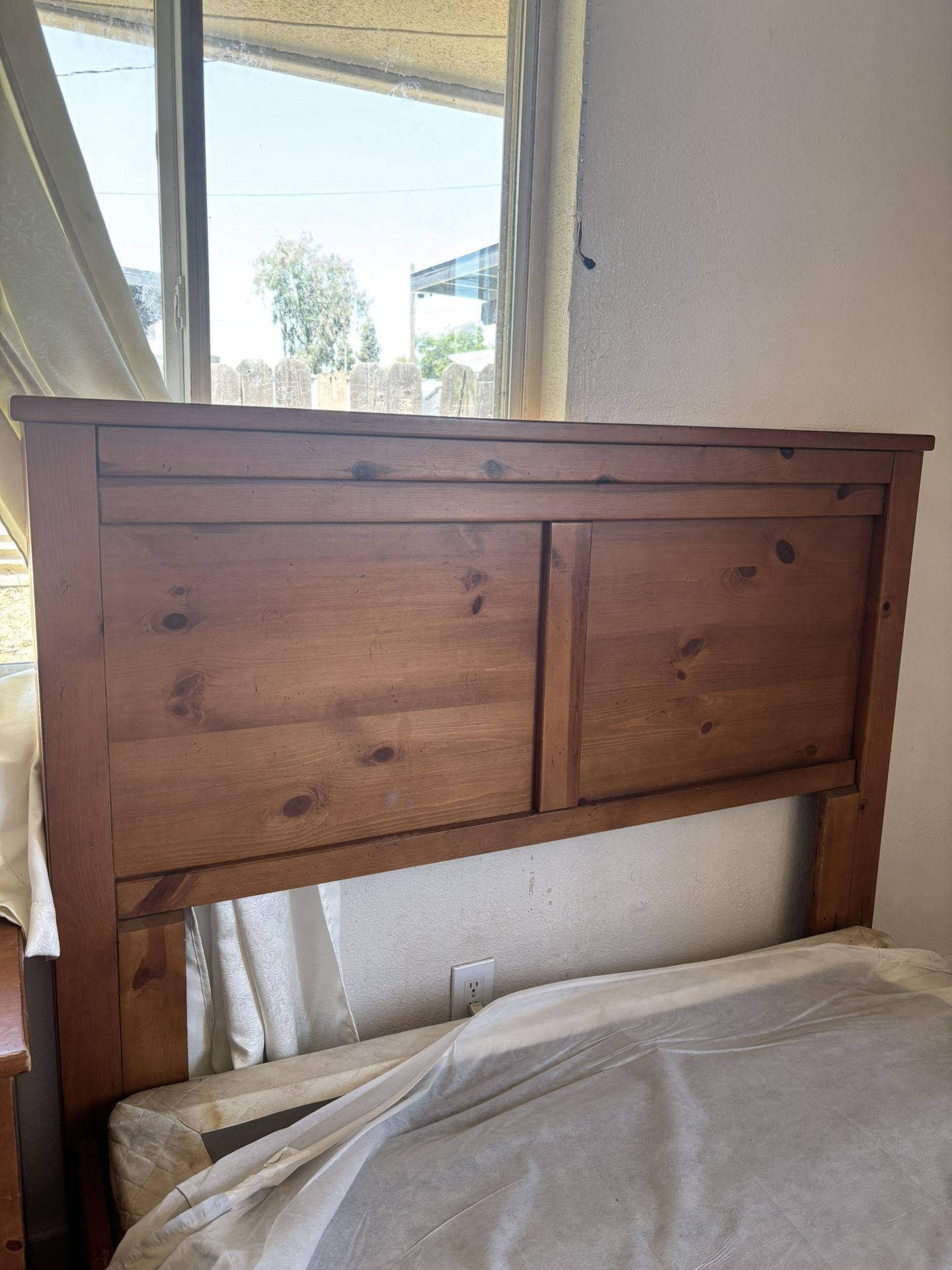 Queen Bed Frame , Dresser With Mirror , 2 Nightstands