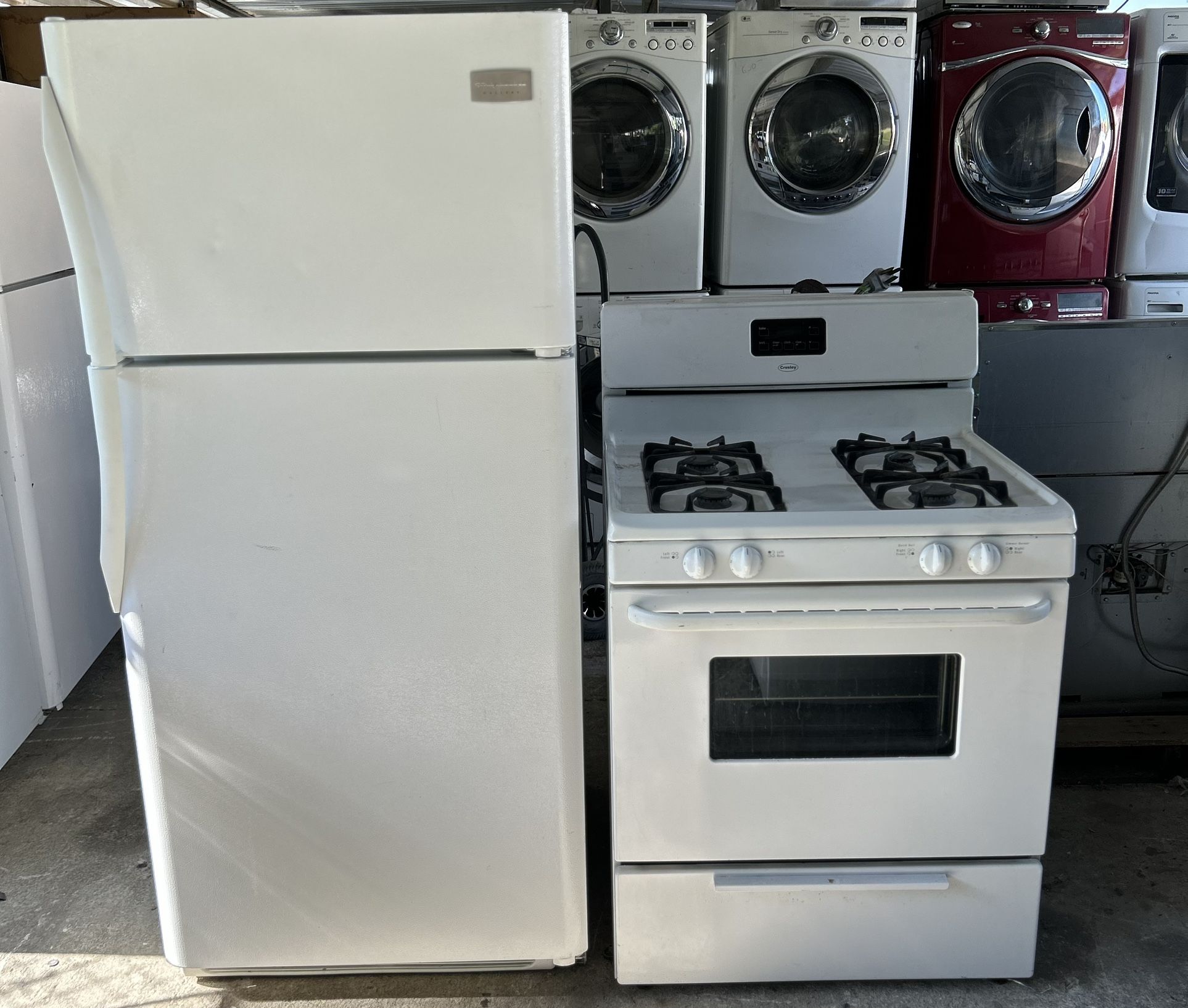 Refrigerator And Gas Stove 
