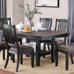 Brand New Dark Coffee 7pc Dining Table Set 