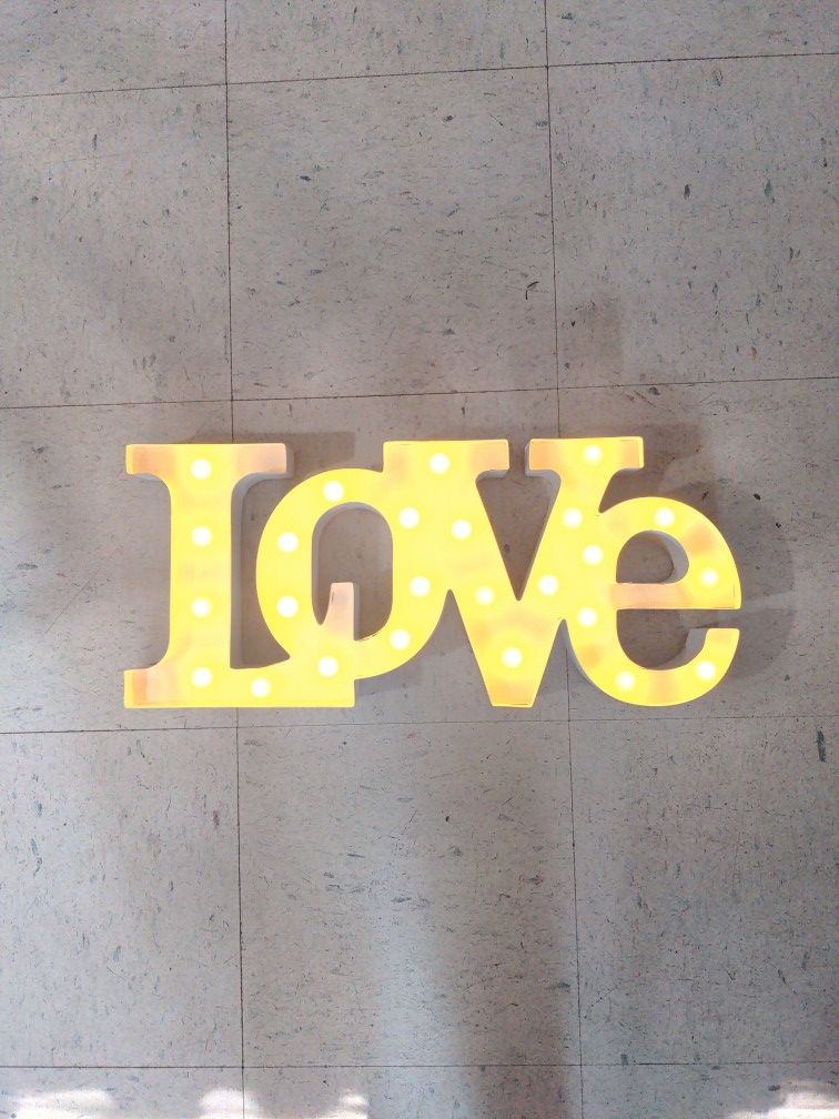 LOVE LED Sign For Wedding Or Other Event