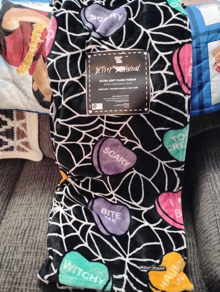 Betsey Johnson Halloween Blanket