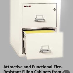 FireKing 2 Drawer File Cabinet