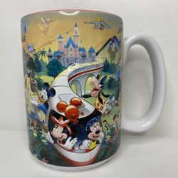 Disneyland Resort Mom Coffee Mug Cup Disney Characters Theme Park Monorail 3D