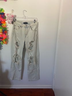 Aeropostale 90s Baggy Ripped Jeans