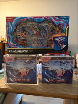 Chaos rising ETB & Greninjia ex premium collection