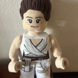 Star Wars Lego Rey 14" White plush stuffed animal mini figure look a like