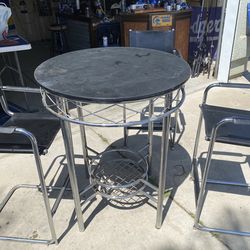 Pub Table with 3 chairs