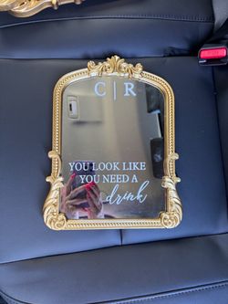 Wedding Mirror Picture Frame Signage (3)