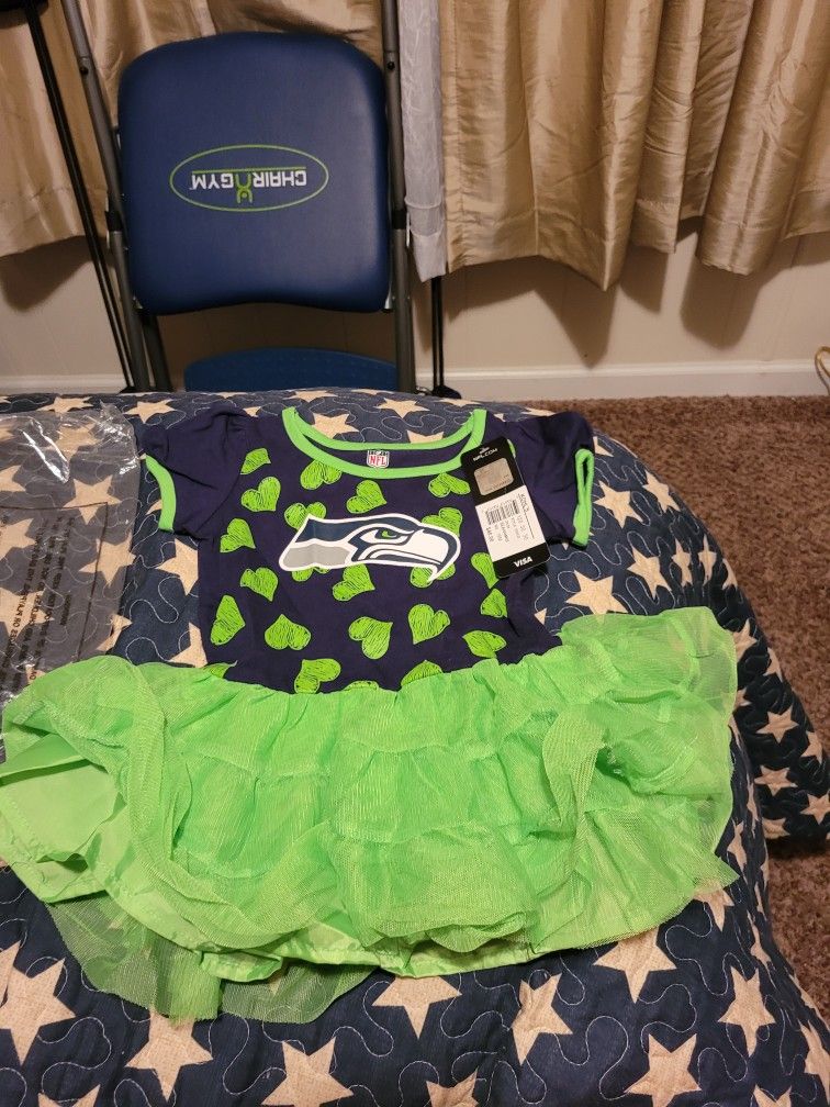 Seahawks baby top girl clothes