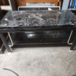 Black Glass Coffe Table Tv Stand Thing