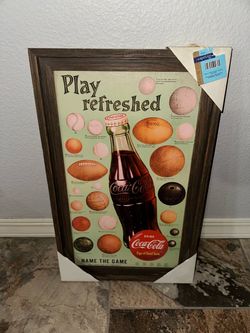 Coca Cola Framed Photo