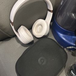 Clothes, Boots, Beats Solo. 3 Headphones With Case An Charger an Mini Carpet Cleaner