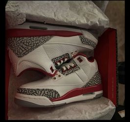air jordan 3 retro GS cardinal red size 6