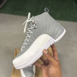 “Stealth Grey” Jordan 12s 9.5/M, 11/W 💨