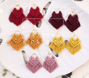 Macrame earrings