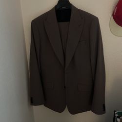 Express Tech Suit Brown 