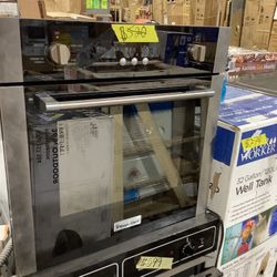 Magic Chef 24 in. 2.2 cu. ft. Single Electric Wall Oven with Convection in Stainless Steel