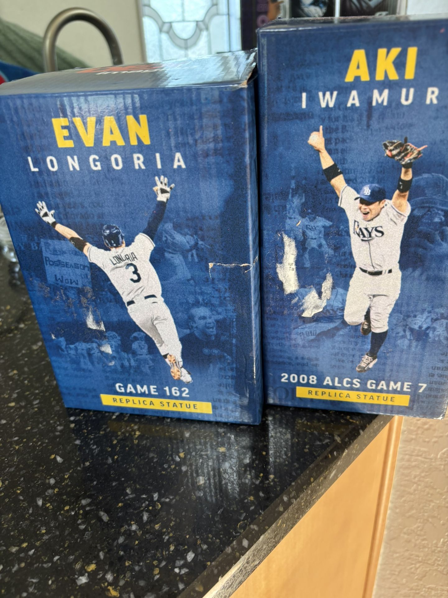 Evan Longoria And Aki Iwamura Statue