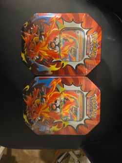 Pokémon TCG Mega Emboar EX Collector Tin x2