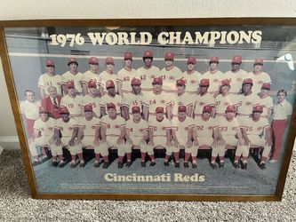 1976 (Reds)Big Red Machine 24x36 Photo/Poster Rose,,etc.-JSA Auth. X41756