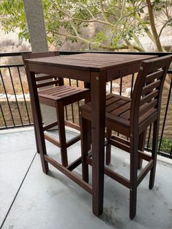Patio table and chair