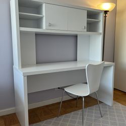 Echo Credenza Desk with Hutch (and Chair) From Office by Kathy Ireland
