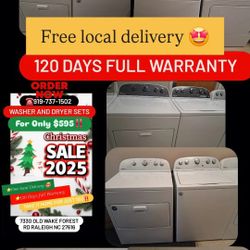 Washer And Dryer Sets $595 Free Delivery